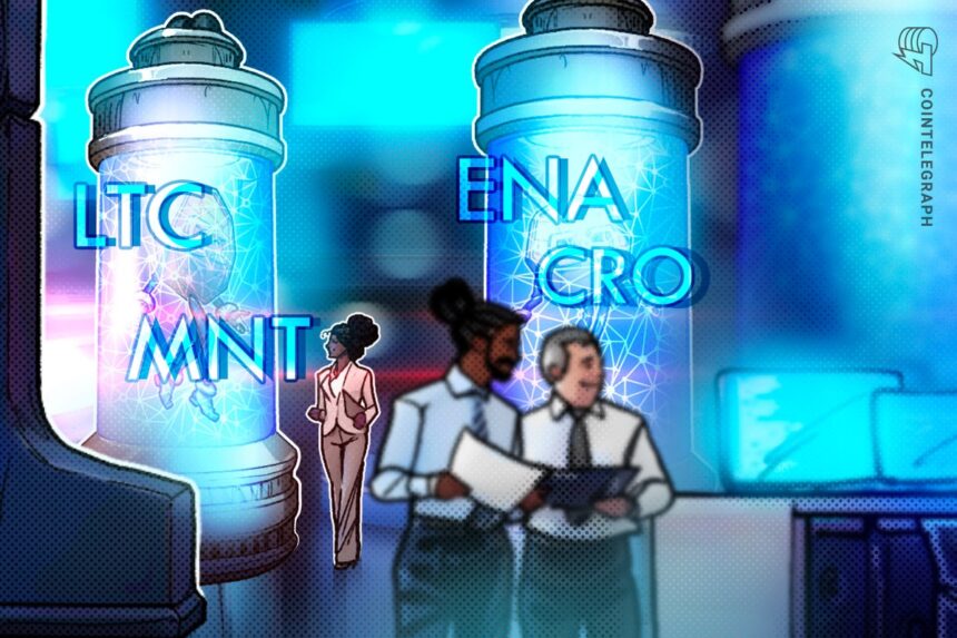 Bitcoin slumps, however LTC, CRO, ENA, and MNT stay sturdy on the charts