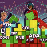 Price predictions 8/8: BTC, ETH, XRP, BNB, SOL, DOGE, ADA, HYPE, XLM, SUI